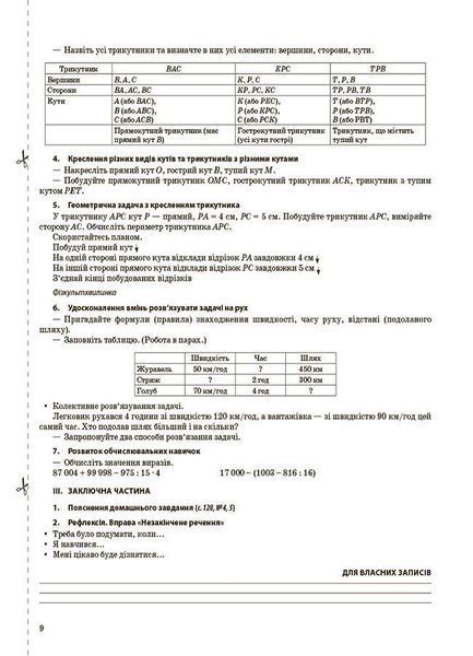 "Математика. 4 класс. Часть 2. Мой конспект. Материалы к урокам. НУШ" &ndash; к учебнику Скворцовой С., Оноприенко О OSNO0058 фото